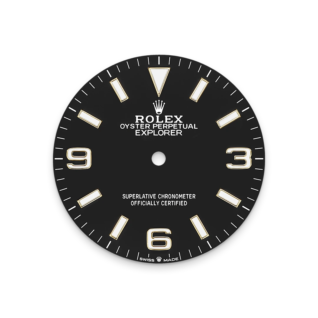 Rolex Explorer in Rolesor amarillo —combinación de acero Oystersteel y oro amarillo, M124273-0001 Vendemmia Joyero