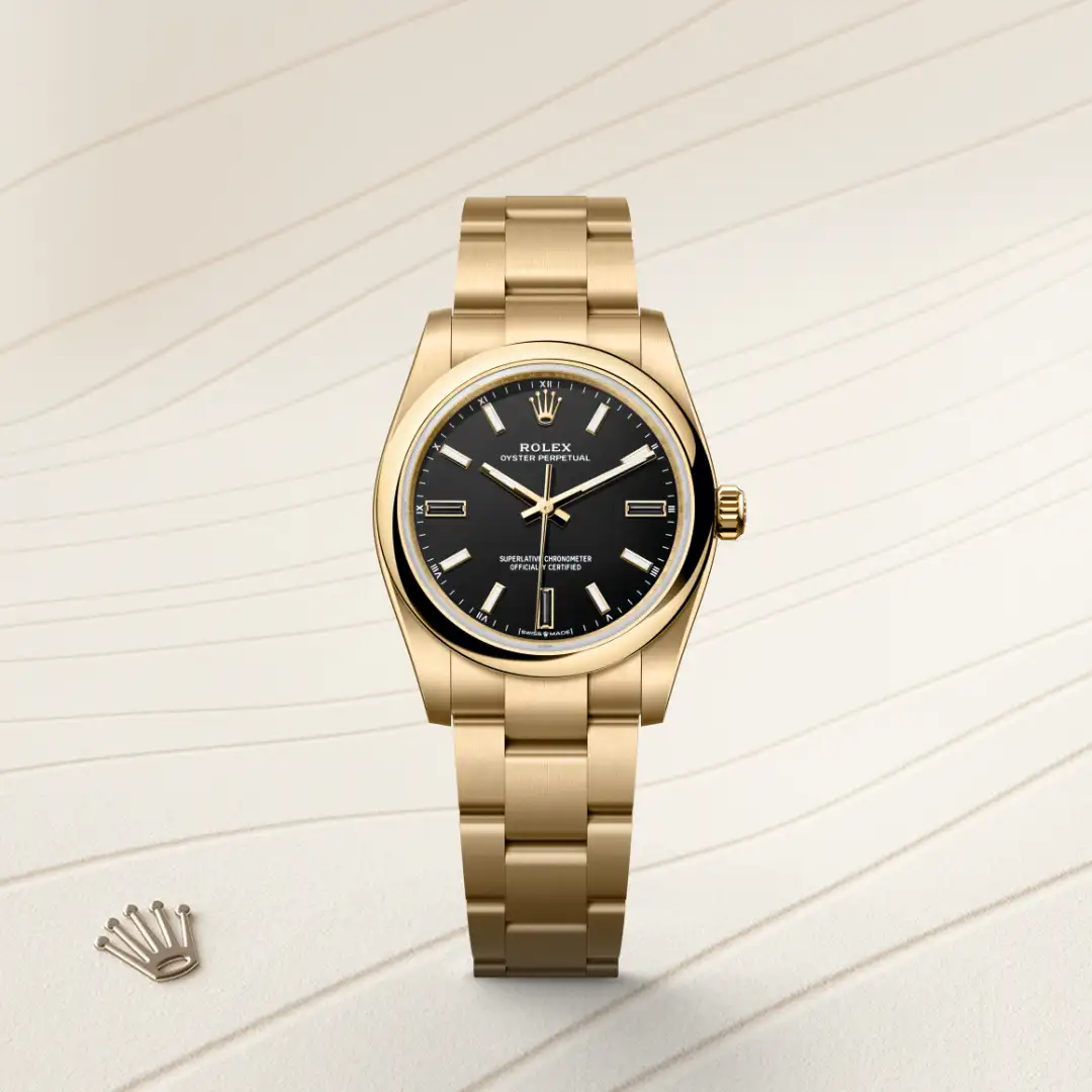 Rolex Oyster Perpetual en oro amarillo de 18 quilates, M124208-0001 Vendemmia Joyero