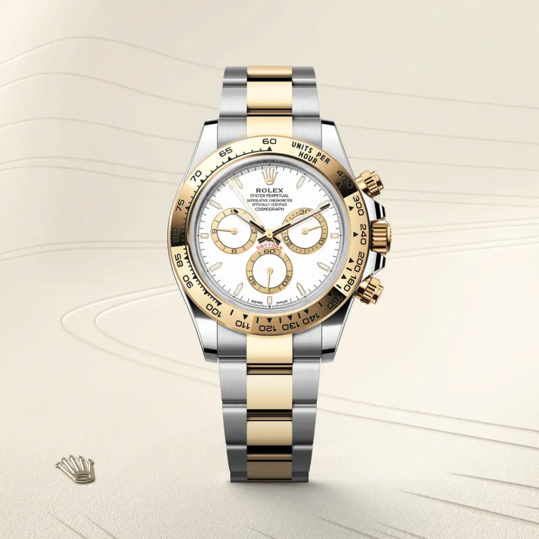 Rolex Cosmograph Daytona en Rolesor amarillo —combinación de acero Oystersteel y oro amarillo, M126503-0001 Vendemmia Joyero