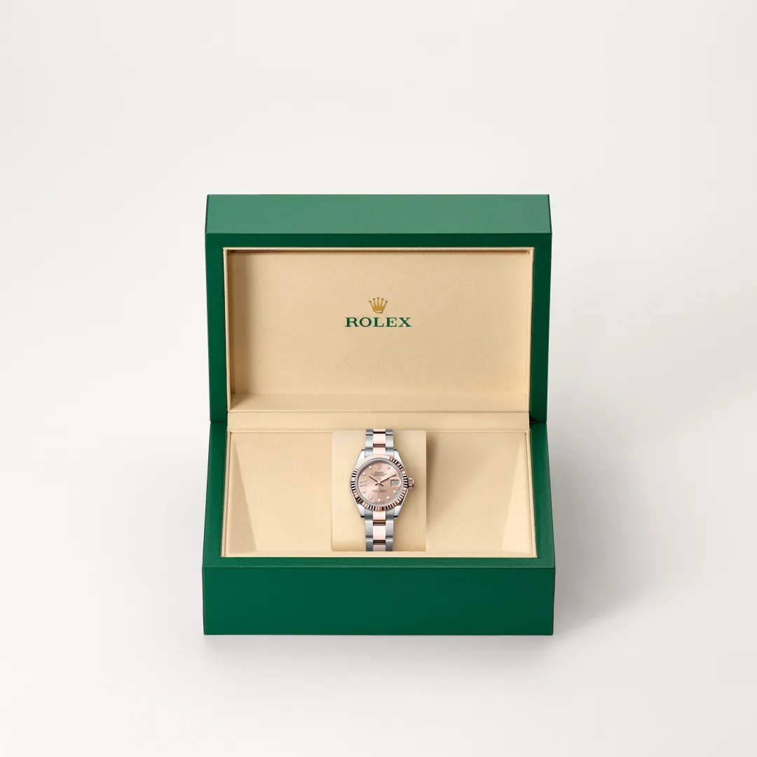 Rolex Lady-Datejust in Rolesor Everose —combinación de acero Oystersteel y oro Everose, M279171-0028 Vendemmia Joyero