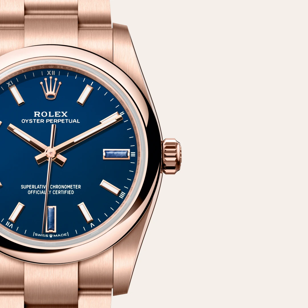 Rolex Oyster Perpetual in Oro Everose de 18 quilates, M124205-0002 Vendemmia Joyero
