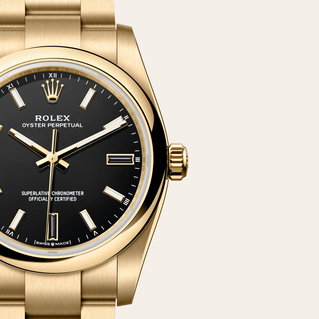 Rolex Oyster Perpetual in oro amarillo de 18 quilates, M124208-0001 Vendemmia Joyero