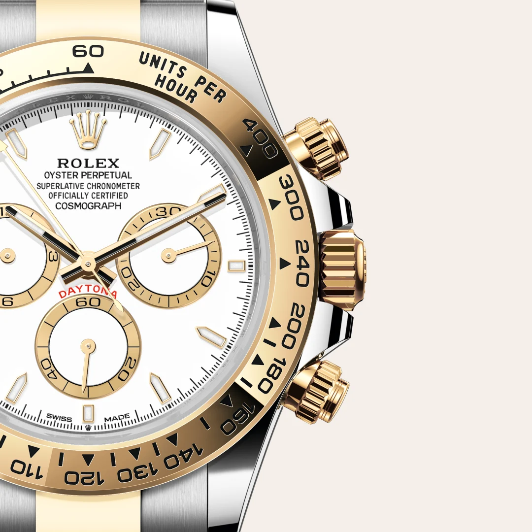 Rolex Cosmograph Daytona in Rolesor amarillo —combinación de acero Oystersteel y oro amarillo, M126503-0001 Vendemmia Joyero