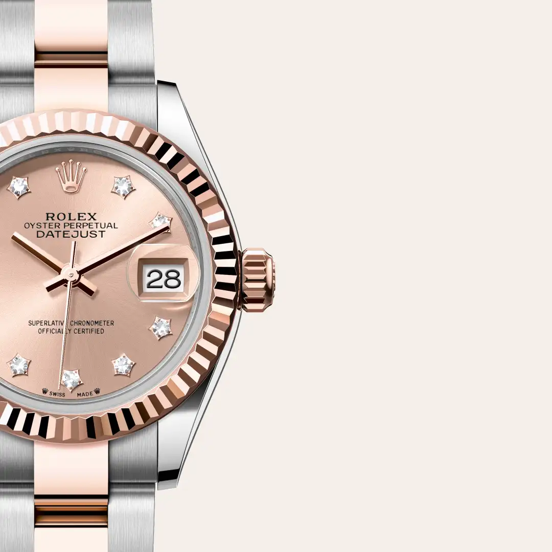 Rolex Lady-Datejust in Rolesor Everose —combinación de acero Oystersteel y oro Everose, M279171-0028 Vendemmia Joyero