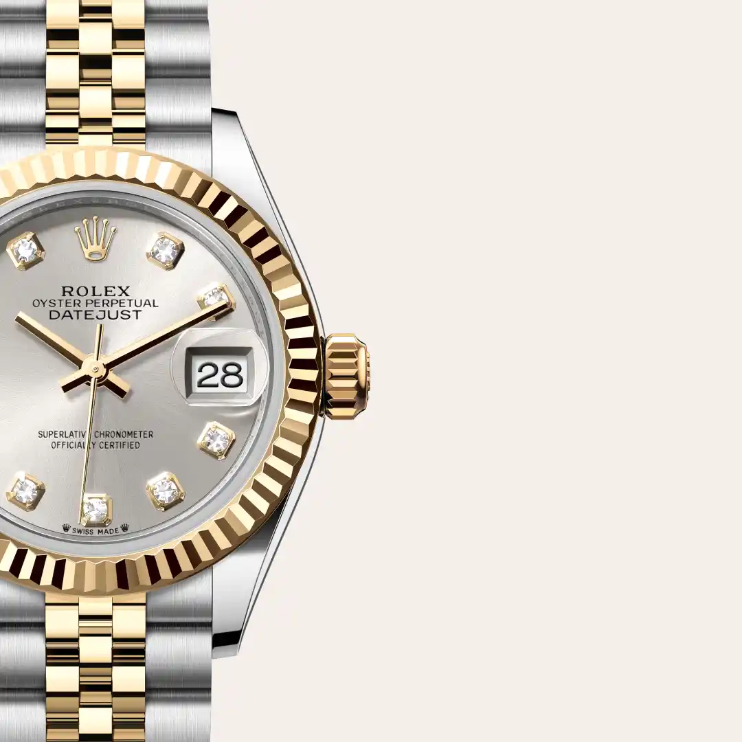 Rolex Lady-Datejust in Rolesor amarillo —combinación de acero Oystersteel y oro amarillo, M279173-0007 Vendemmia Joyero