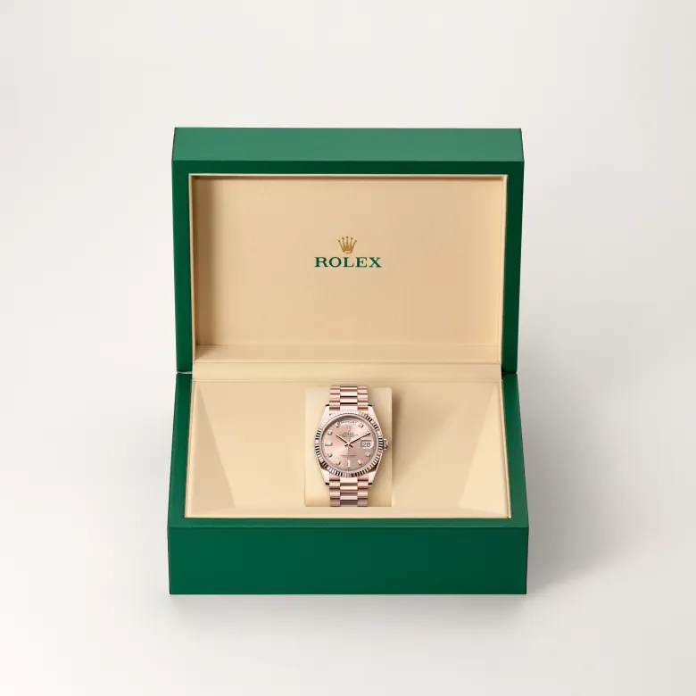 Rolex Day-Date en Oro Everose de 18 quilates, M128235-0009 Vendemmia Joyero
