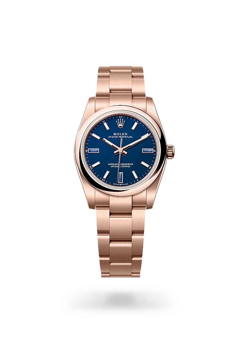Rolex Oyster Perpetual en Oro Everose de 18 quilates, M124205-0002 Vendemmia Joyero