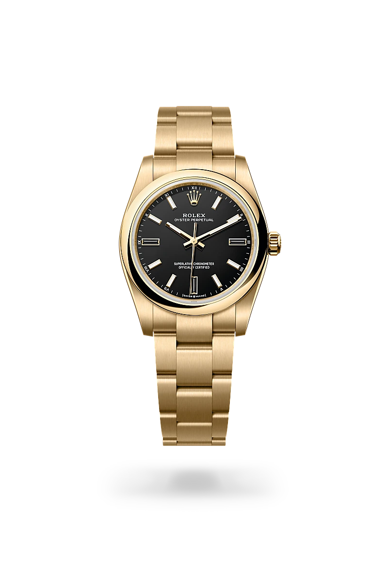 Rolex Oyster Perpetual en oro amarillo de 18 quilates, M124208-0001 Vendemmia Joyero