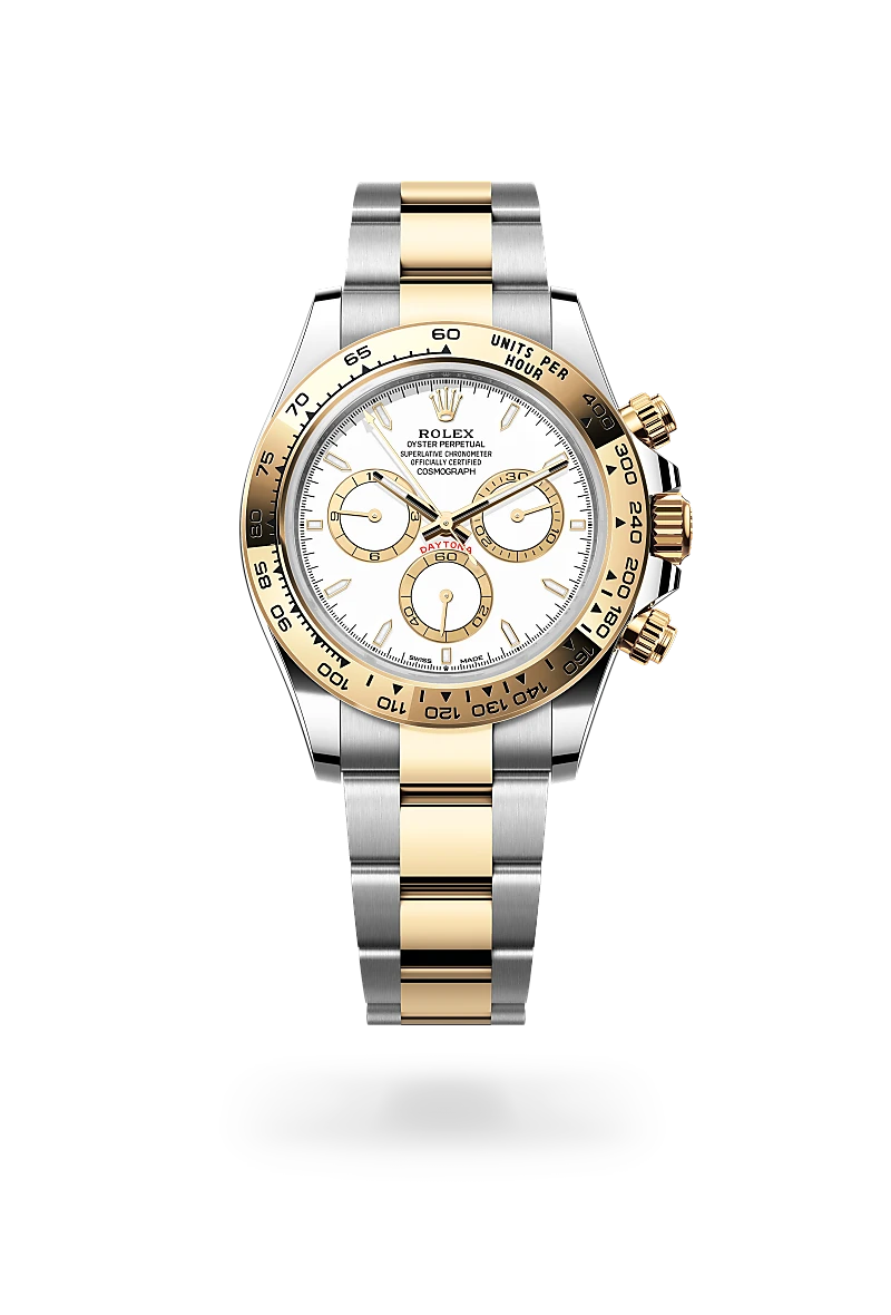 Rolex Cosmograph Daytona en Rolesor amarillo —combinación de acero Oystersteel y oro amarillo, M126503-0001 Vendemmia Joyero