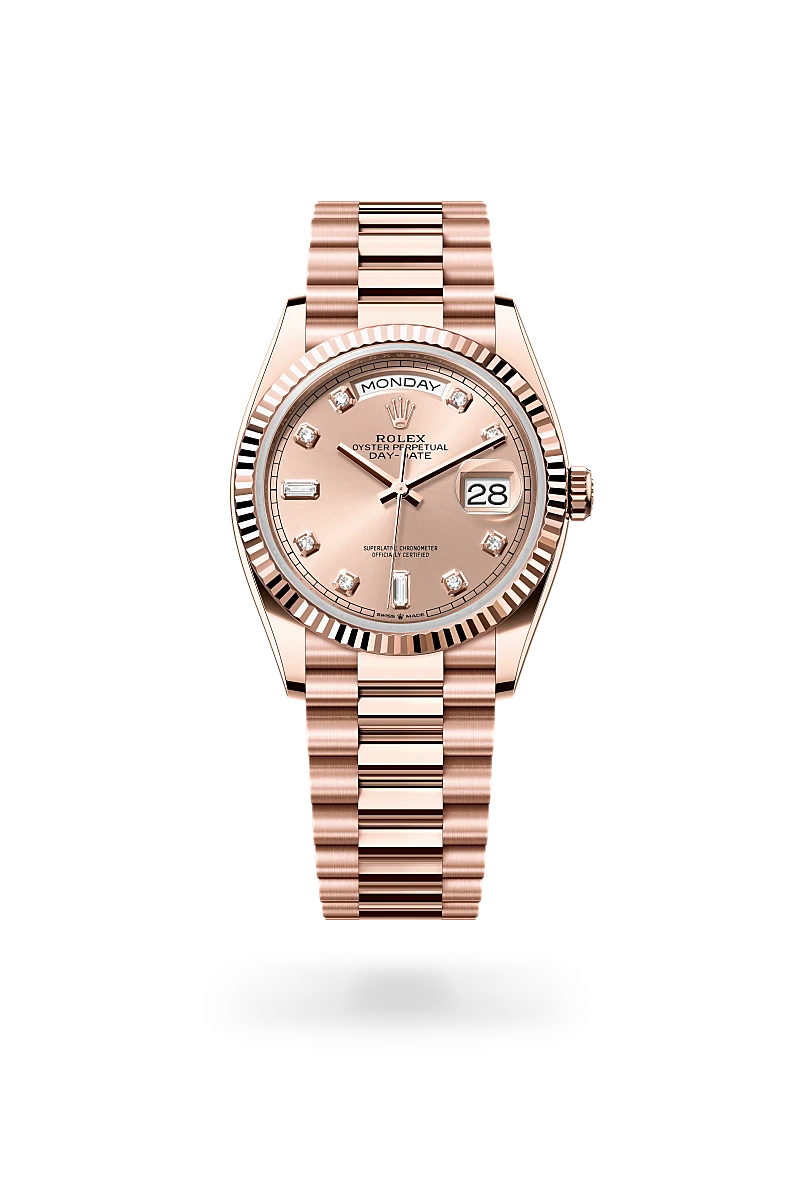 Rolex Day-Date en Oro Everose de 18 quilates, M128235-0009 Vendemmia Joyero