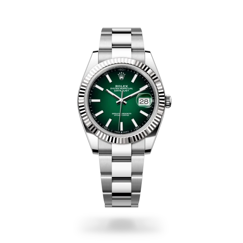 Rolex Datejust en Rolesor blanco —combinación de acero Oystersteel y oro blanco, M126334-0033 Vendemmia Joyero
