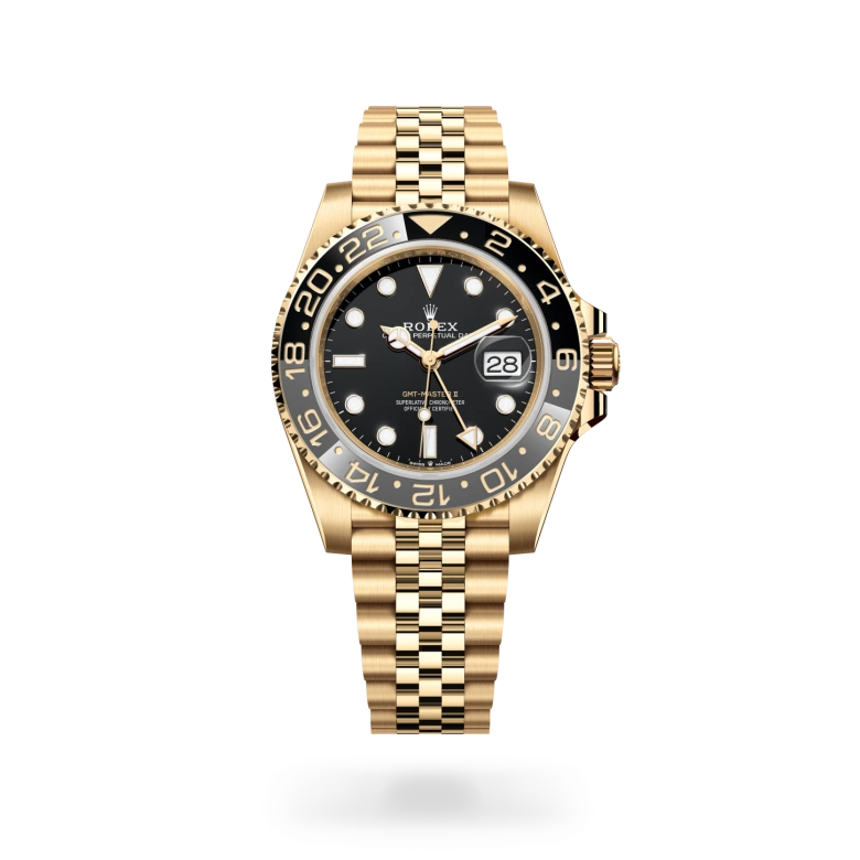 Rolex GMT-Master II en oro amarillo de 18 quilates, M126718GRNR-0001 Vendemmia Joyero