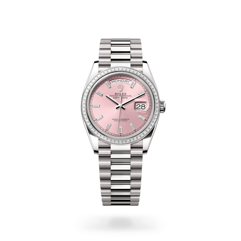 Rolex Day-Date en Oro blanco de 18 quilates, M128399TBR-0029 Vendemmia Joyero