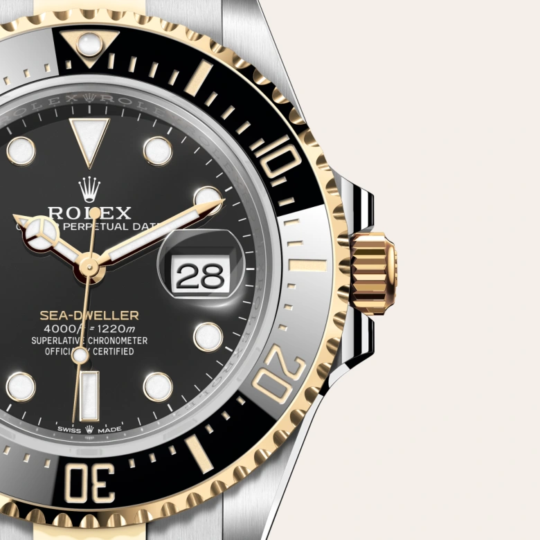 Rolex Sea-Dweller en Rolesor amarillo combinación de acero Oystersteel y oro amarillo, M126603-0001 Vendemmia Joyero