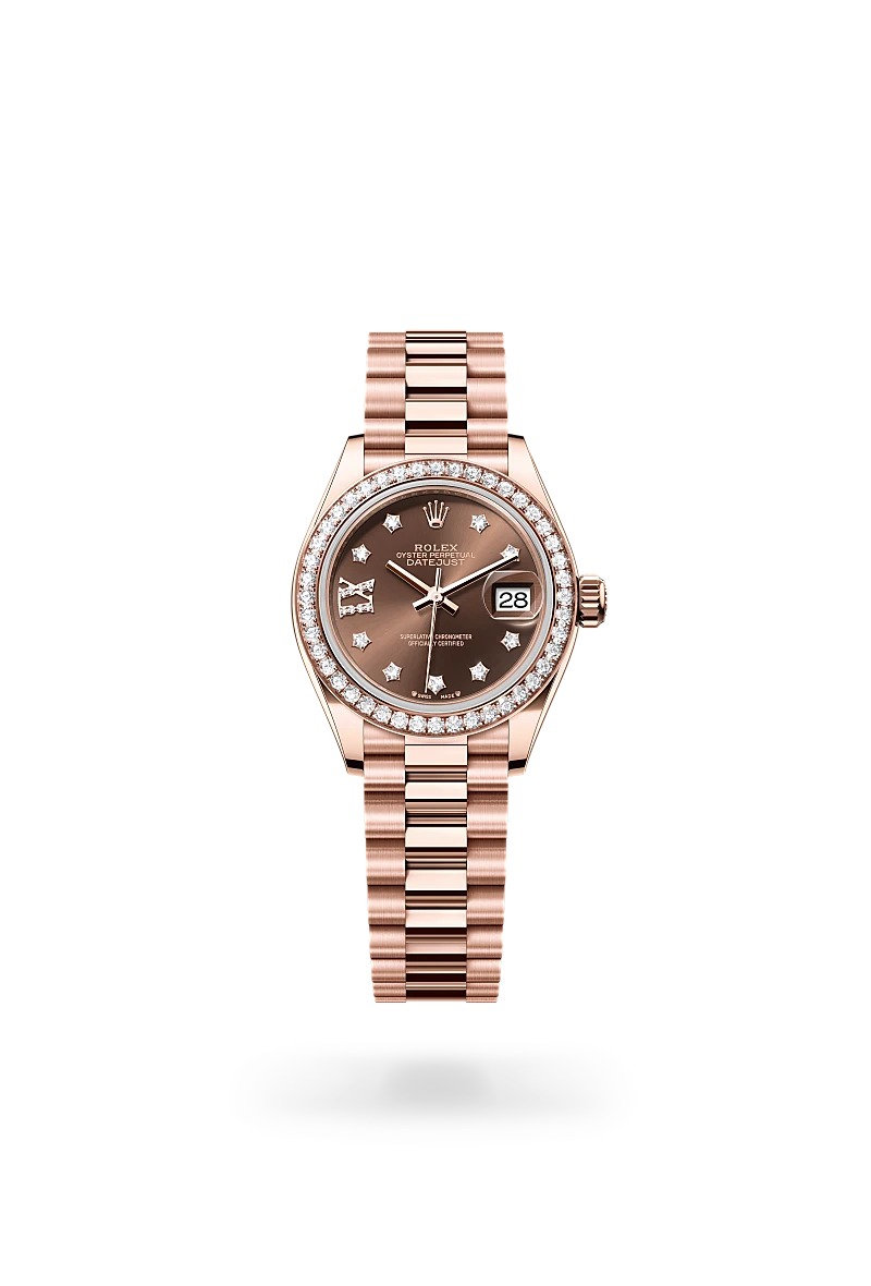 Rolex Lady-Datejust in 18 ct Everose gold, M279135RBR-0001 - Vendemmia Joyero