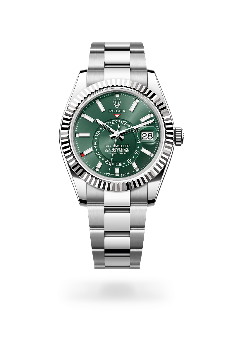 Rolex Sky-Dweller in White Rolesor - combination of Oystersteel and white gold, M336934-0001 - Vendemmia Joyero
