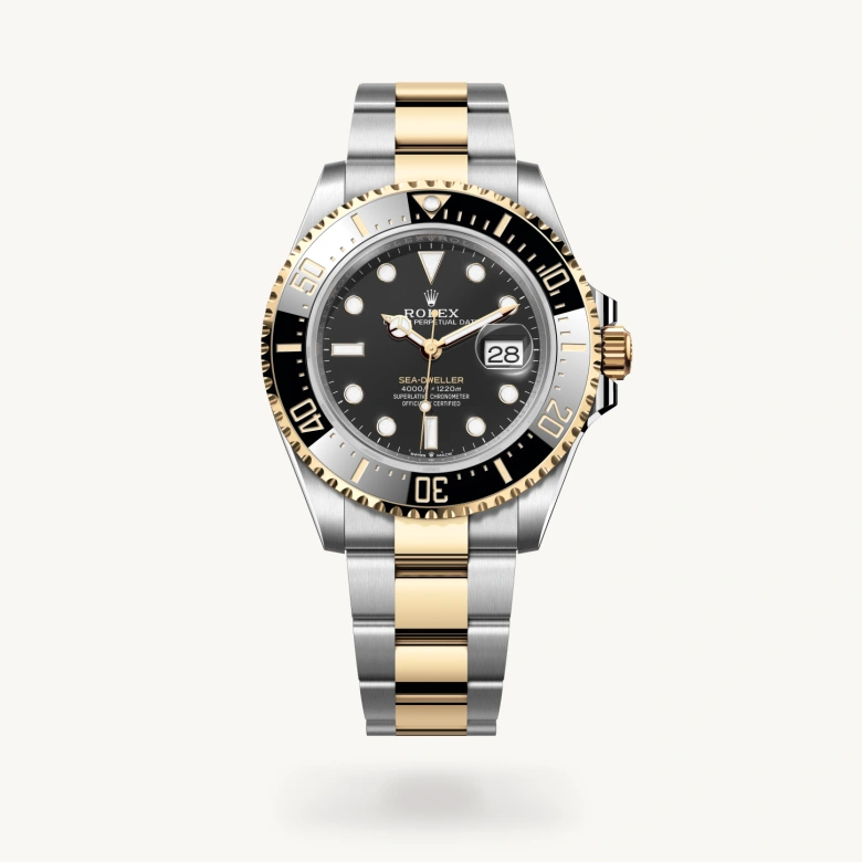 Rolex Sea-Dweller en Rolesor amarillo combinación de acero Oystersteel y oro amarillo, M126603-0001 Vendemmia Joyero